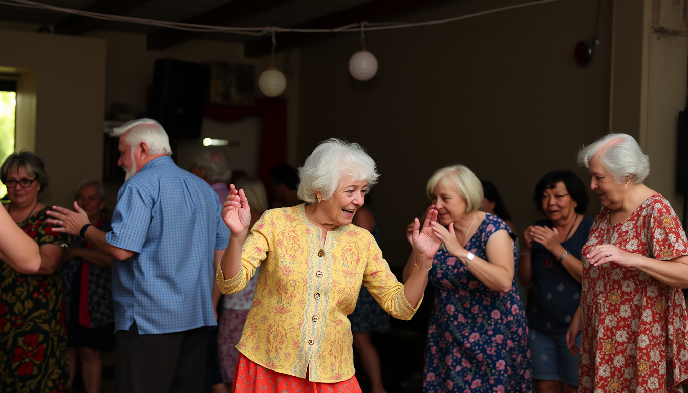 dancing old people - Image