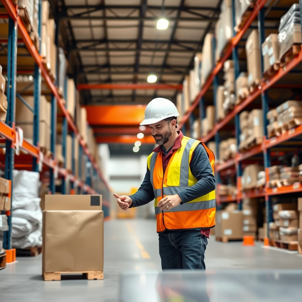 online order picker in the warehouse