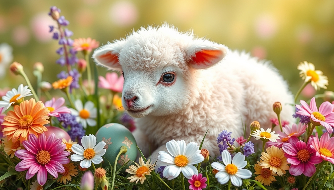 'Record in the library
Download preview image View cropped preview
Find similar items

# File:  913681299
Easter lamb surrounded by flowers' - Image