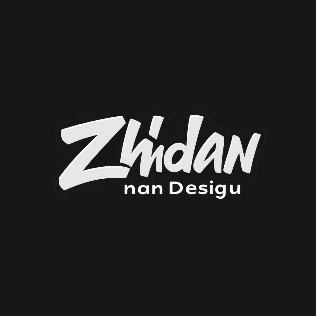 Lettering logotype of "ZhdanDesign Bureau" in cute graffiti style - Image