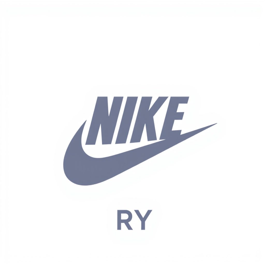 Logo for department 'sewing' for Nike shoes company, with company name 'RY'. - Image