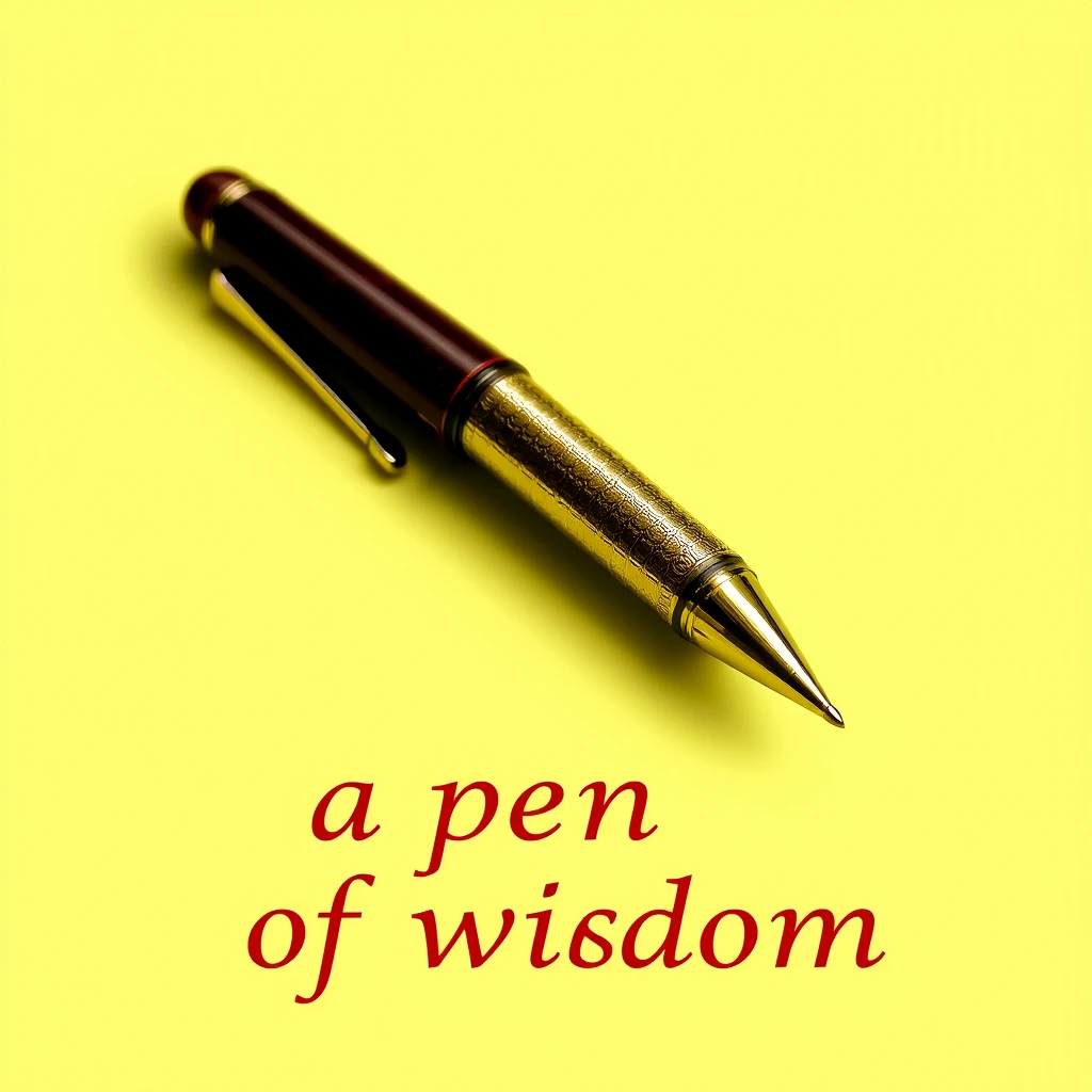 "A pen, a pen of wisdom." - Image