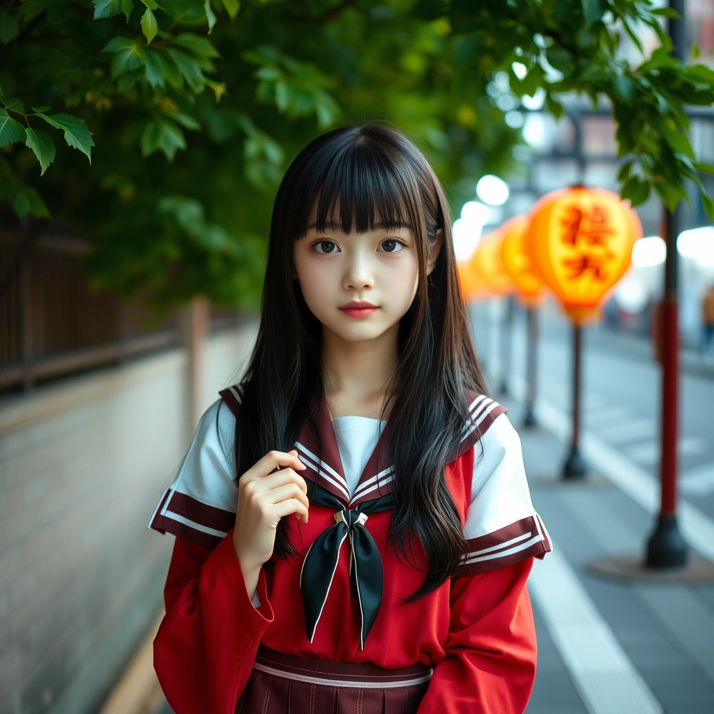 Japanese high school girl