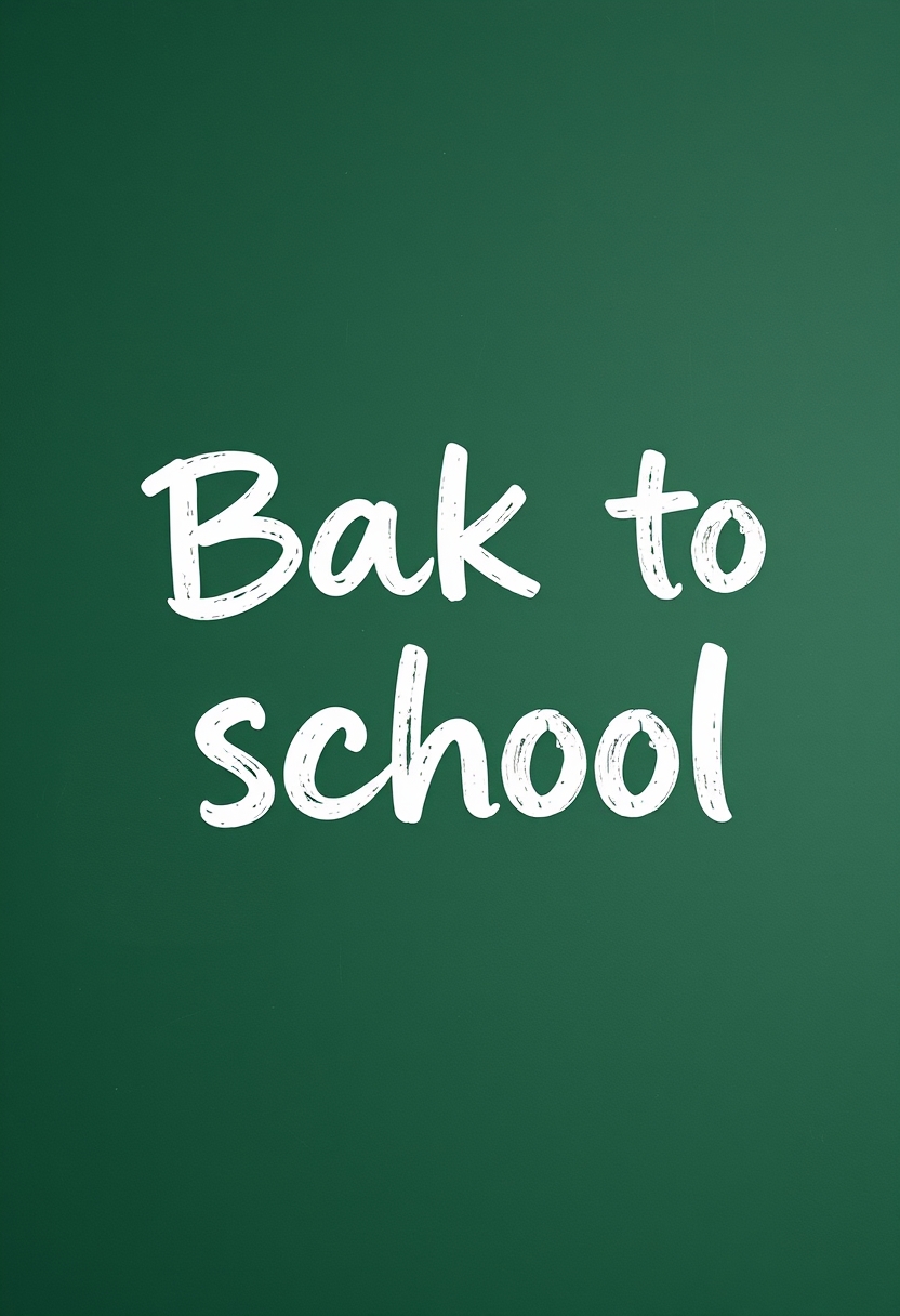 Back to school background, words say "Back to school". - Image