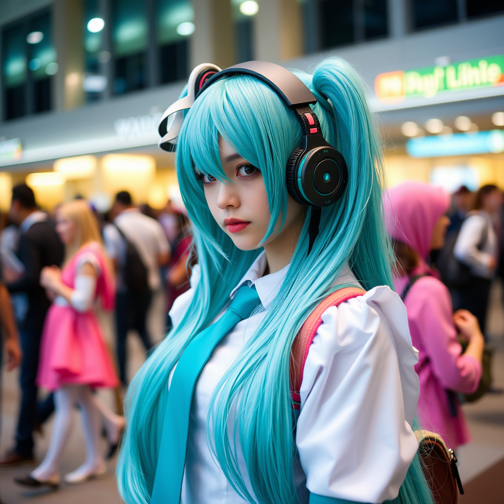 Hatsune Miku cosplay, analog. - Image