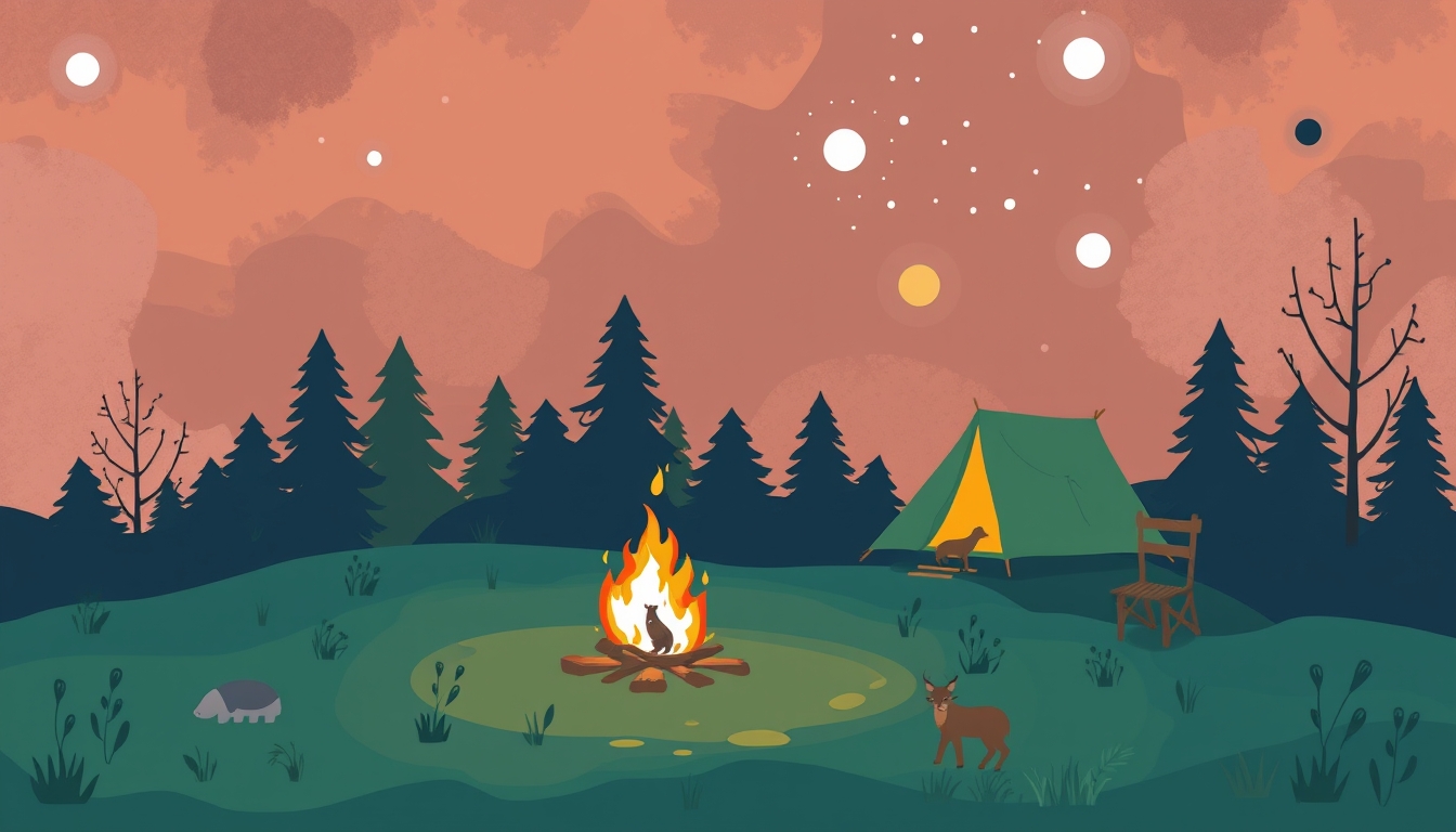 Abstract background camping - Image