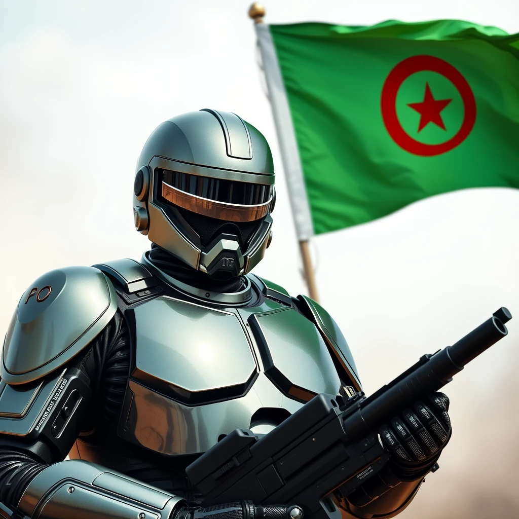 Robocop with Algerian flag - Image