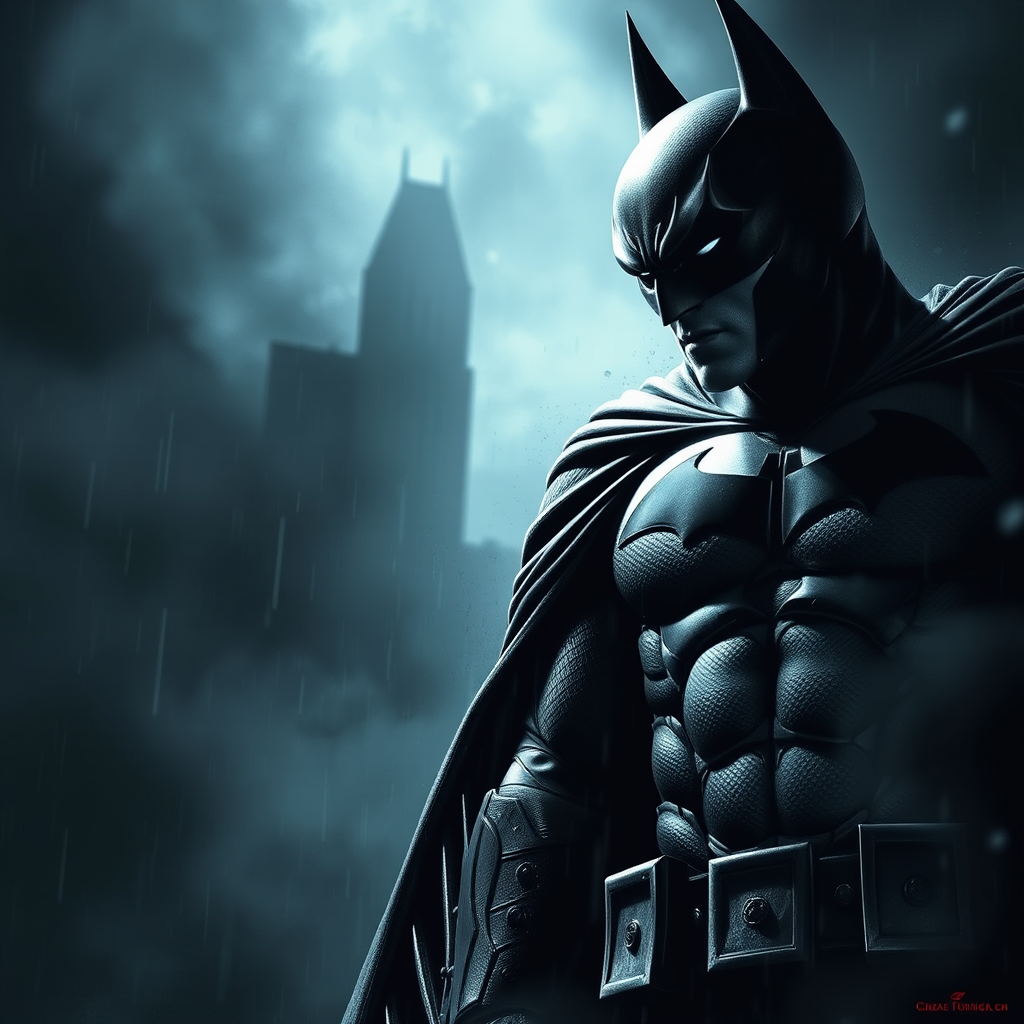 Batman horror, realistic, high detail,