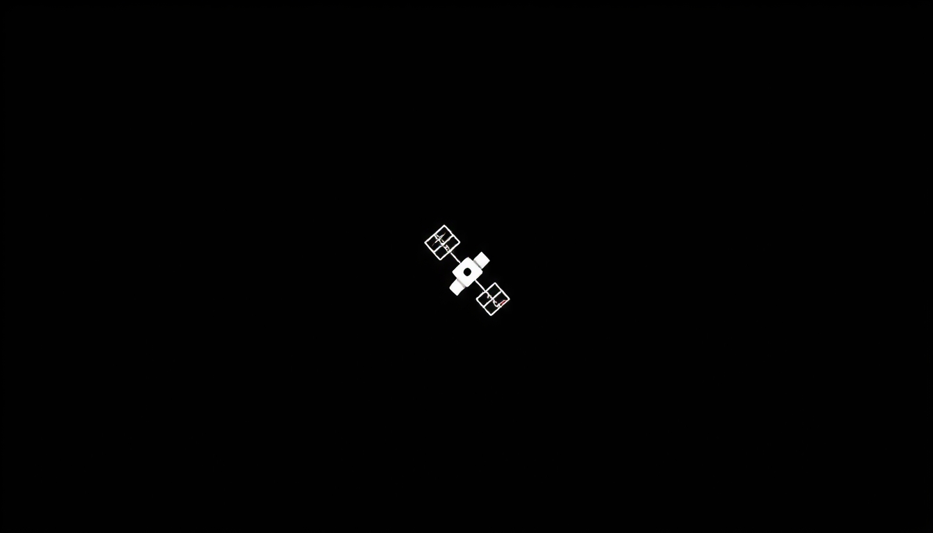 Satellite icon isolated.