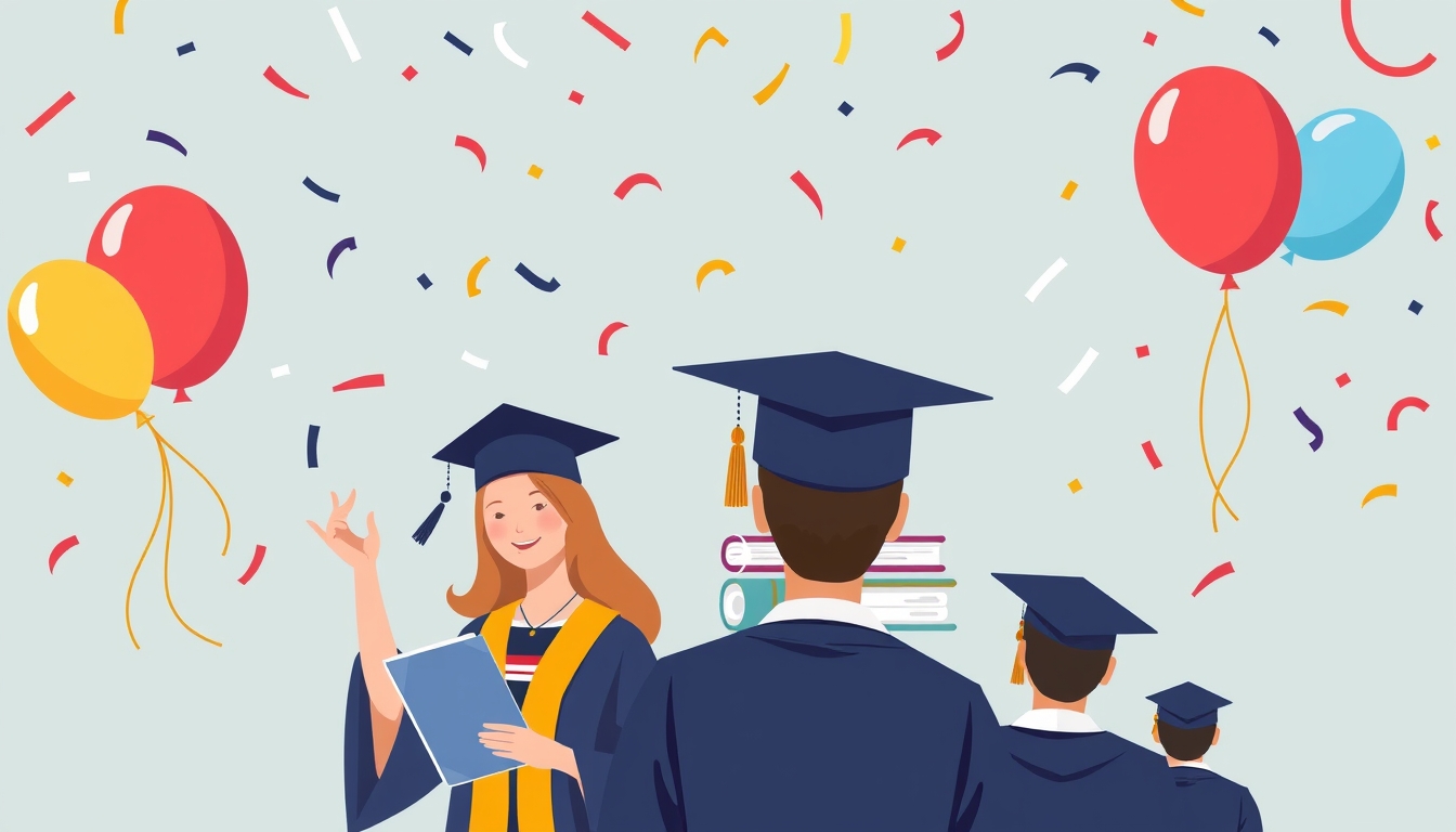 education, achievement, success, graduation, university, celebration, academic, diploma, event, ceremony, student, cap, collection, balloon, gathering, joy, wisdom, illustration, colourful, future, person, female, human hand, part of, symbol, vector, human body part, book, college, expertise, hat, intelligence, party, stack, cognition, male, streamer, text, group of objects, accomplishment, aspiration, confetti, degree, excitement, festive, gown, graduate, one person, pride, school