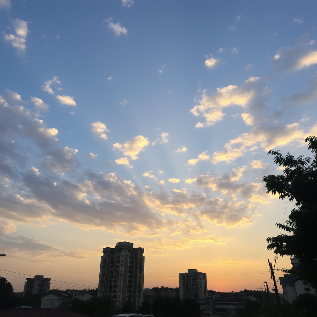 summer sky of kumming city