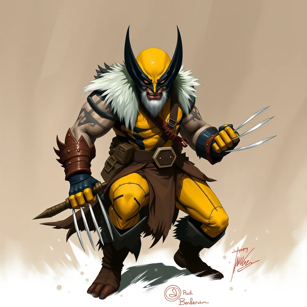 Wolverine as D&D barbarian