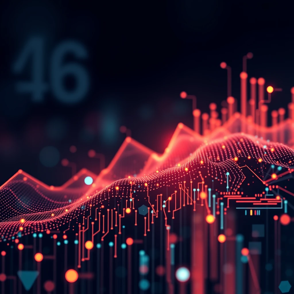 square background with the theme of accounting data manipulation