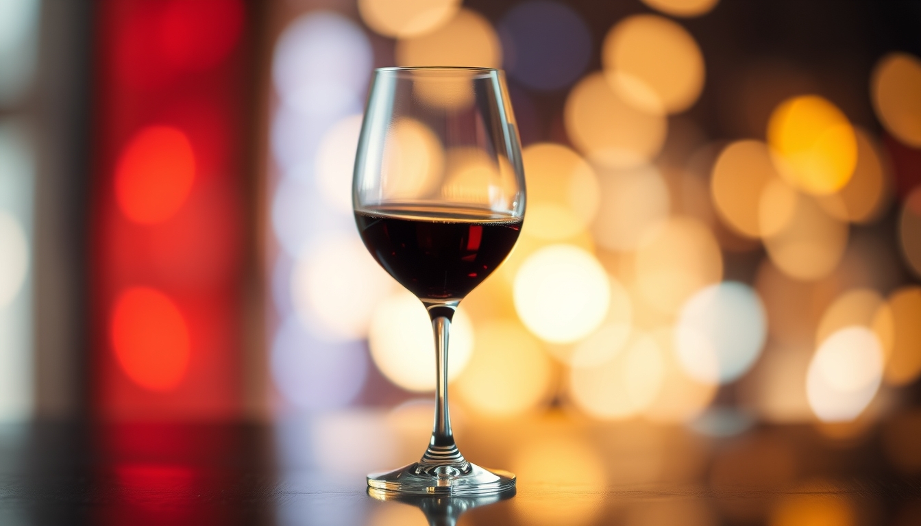 Blurry wine glass with abstract background for web design in Instagram style - Image