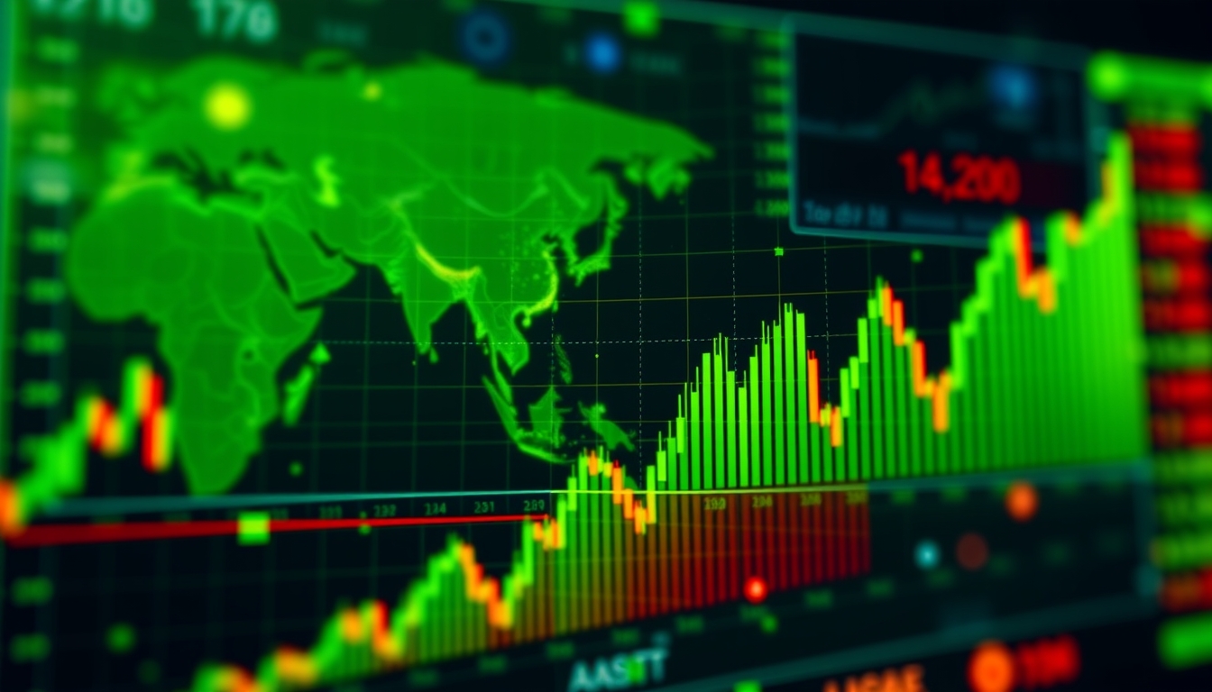 AI-driven stock market analysis, illustrating new financial tools. - Image