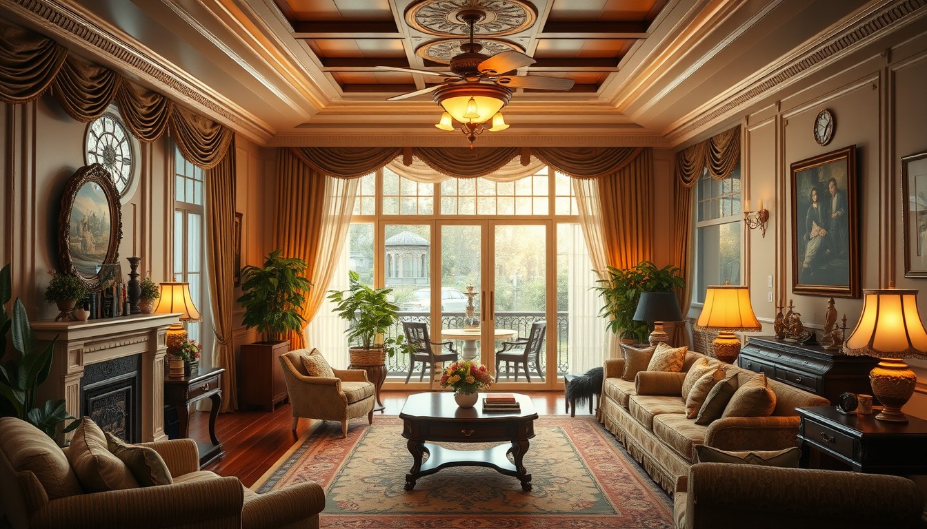 American-style decoration, warm indoor ambiance, exquisite furniture, cozy lighting, high definition.