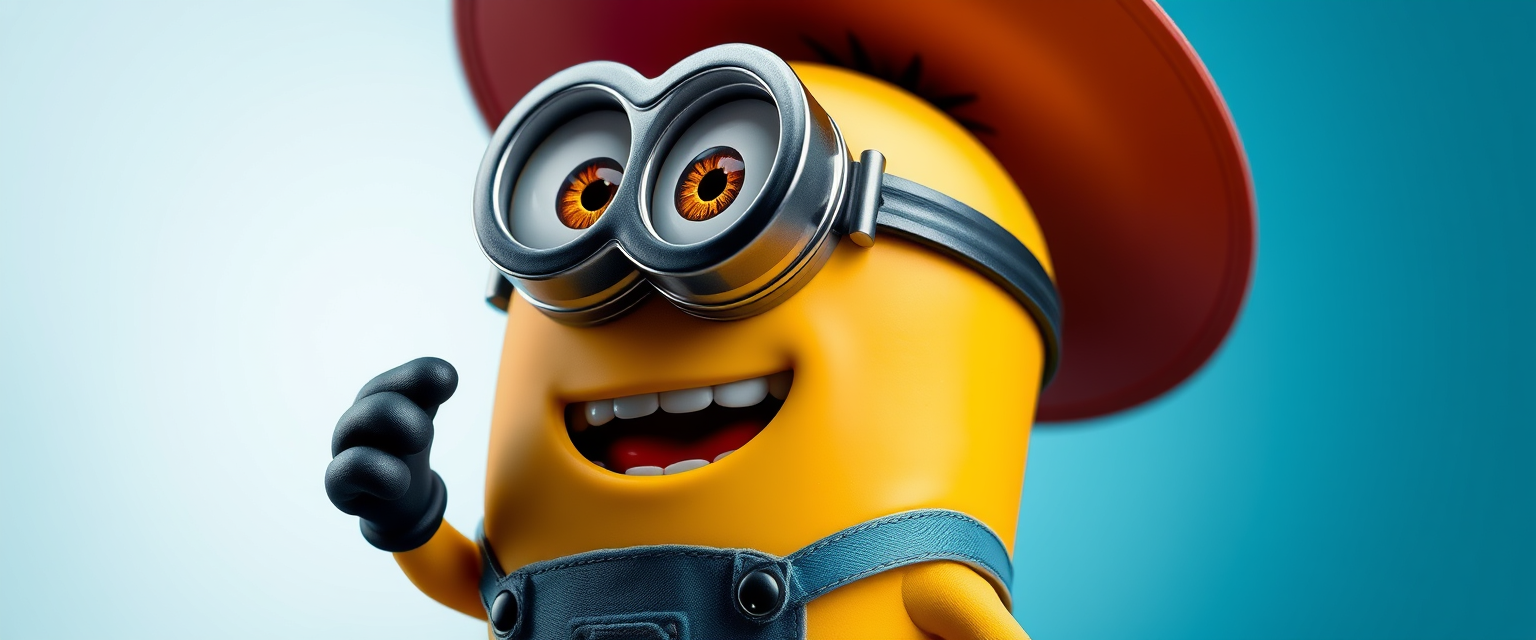 "Minion with iPhone 16 Pro Max, wallpaper, 8K" - Image