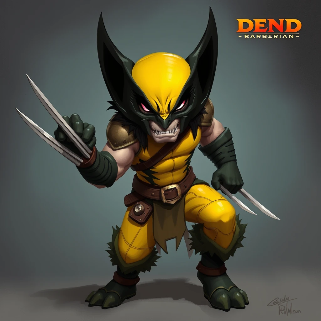 Wolverine as DnD Barbarian