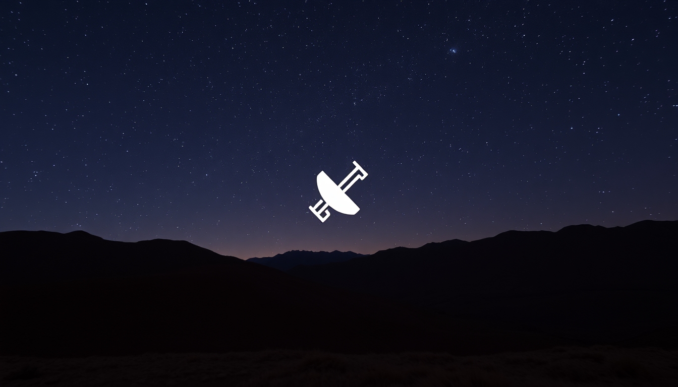 Satellite icon isolated