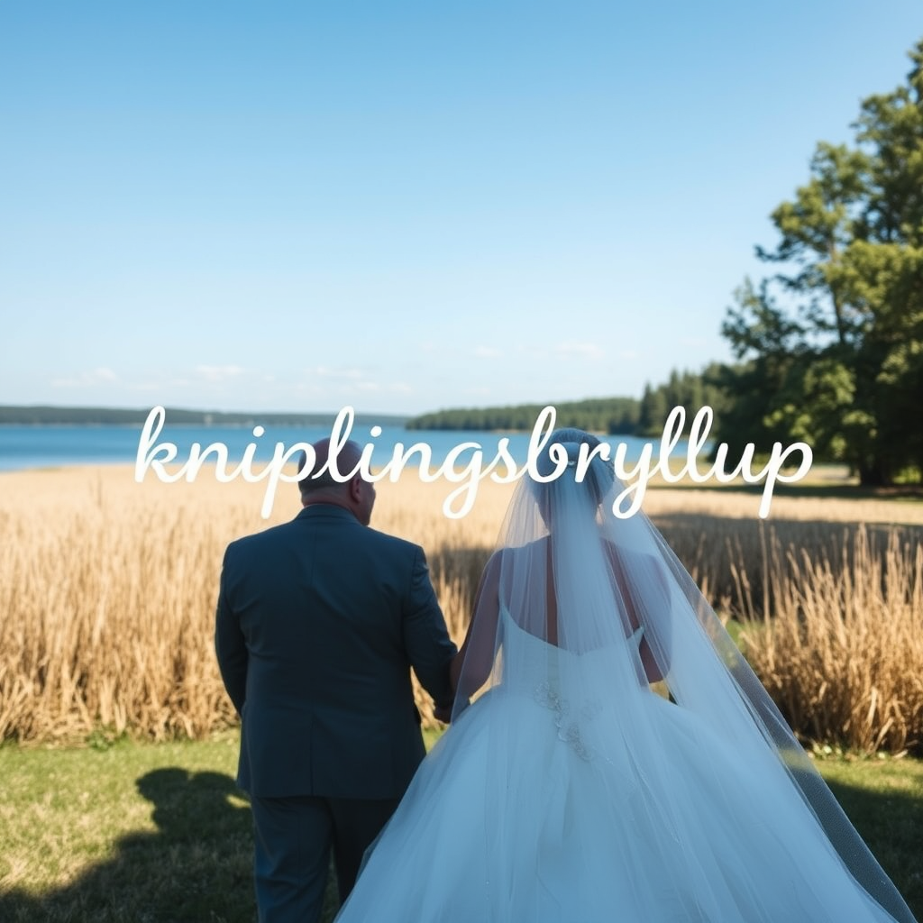 Image about a wedding with "kniplingsbryllup" written on top of it. - Image