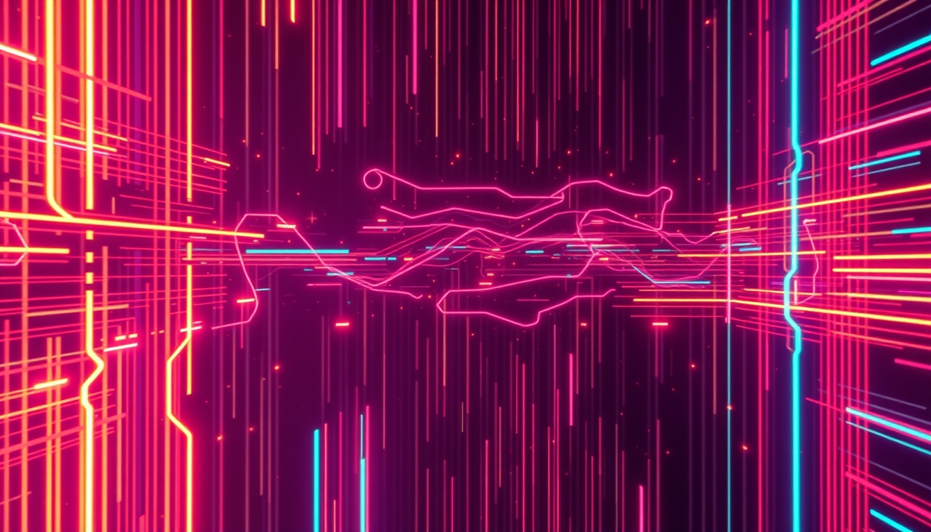 'abstract background wild neon code'