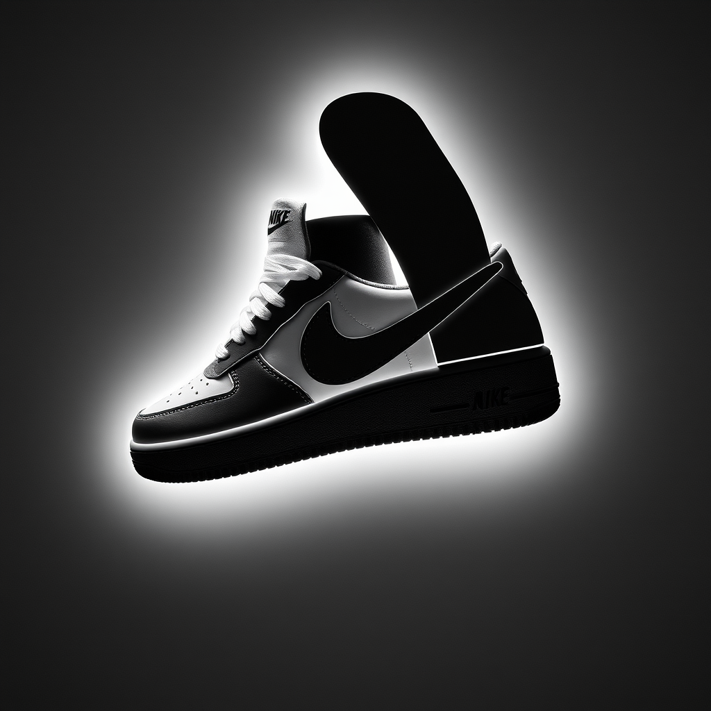 All about the department 'cutting' for company RY, create Nike shoes. - Image