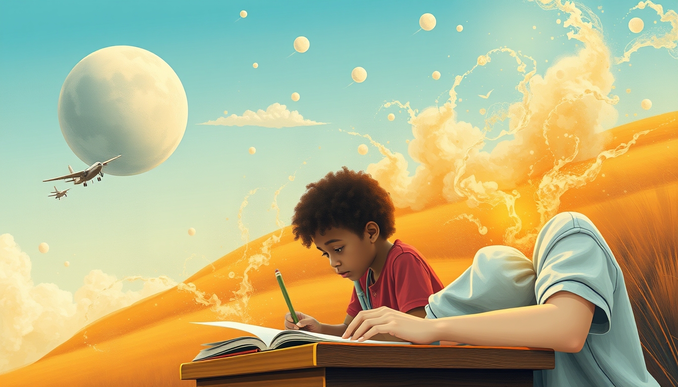 Young Writer: Inspiring Dreams Through the Power of Knowledge and Imagination.