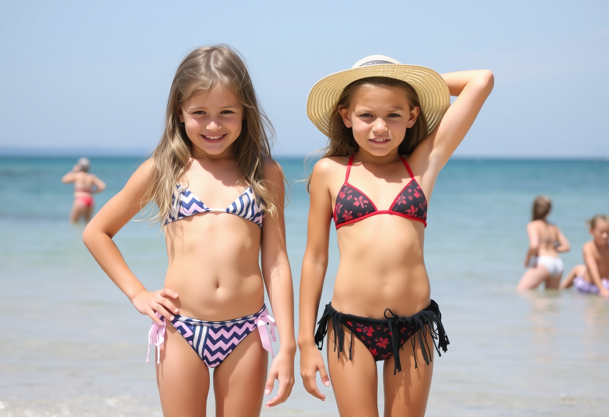 Two summer campers compare to discover which of them has the most revealing bikini.