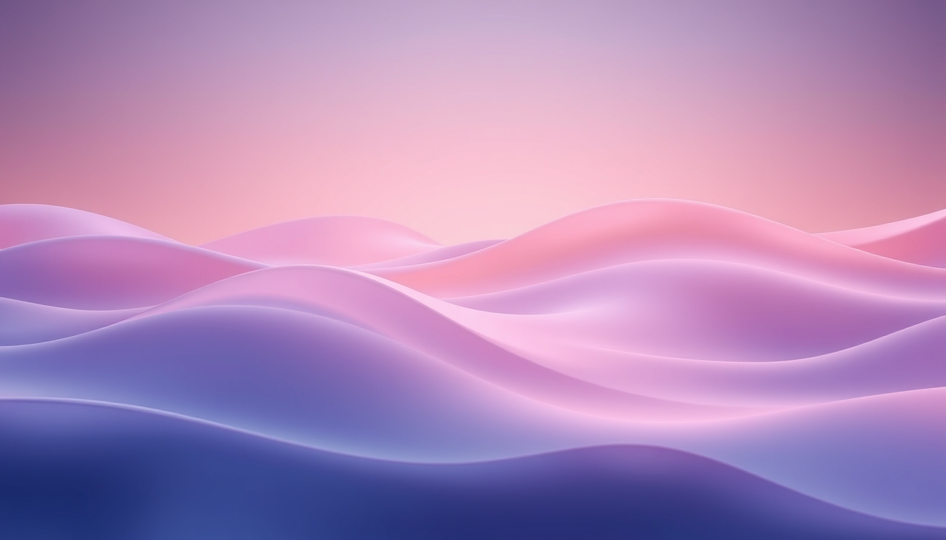 Gradient waves with soft transitions, 4K hyperrealistic photo.