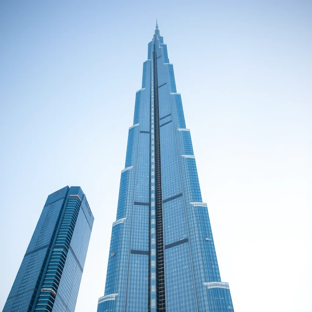 Burj Khalifa made out of transparent glass. - Image