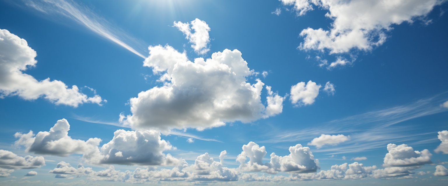 clouds, high quality, photorealistic, sky, blue