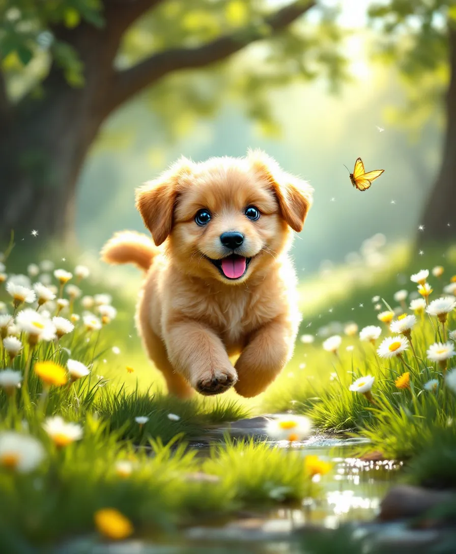 a dog running created by Flux Pro 1.1